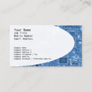 Blue Business Card für elektronische Schaltungen Visitenkarte