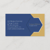 Blue Business Card für Unternehmen Visitenkarte (Rückseite)