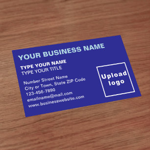 Blue Business Card Verlassen, abgestimmte Texte Visitenkarte