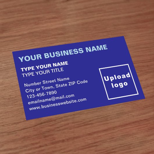 Blue Business Card Verlassen, abgestimmte Texte Visitenkarte