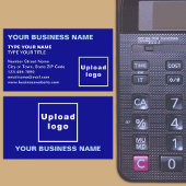 Blue Business Card Verlassen, abgestimmte Texte Visitenkarte