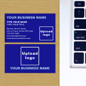 Blue Business Card Verlassen, abgestimmte Texte Visitenkarte