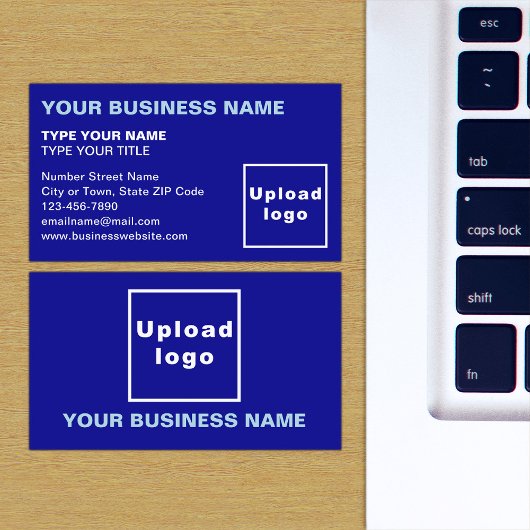 Blue Business Card Verlassen, abgestimmte Texte Visitenkarte