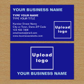 Blue Business Card Verlassen, abgestimmte Texte Visitenkarte