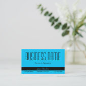 Blue Business Card Visitenkarte (Stehend Vorderseite)