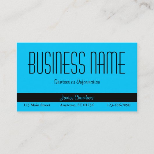 Blue Business Card Visitenkarte (Vorderseite)