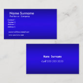 Blue Business Card Visitenkarte (Vorne/Hinten)