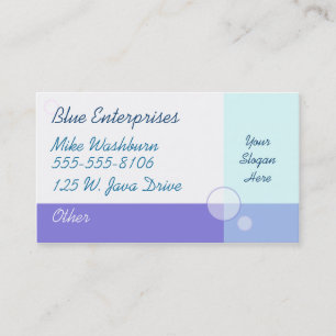Blue Business Card Visitenkarte