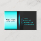 Blue Business Cards 16 Pack mit 100 Stück Visitenkarte (Vorderseite)