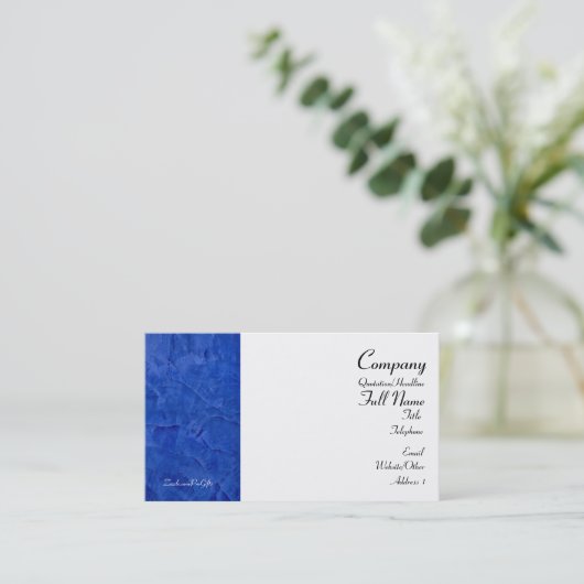 Blue Business Cards Visitenkarte (Stehend Vorderseite)