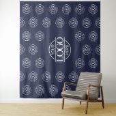 Blue Business Logo Step & Repeat Backdrop Banner Wandteppich (Beispiel)