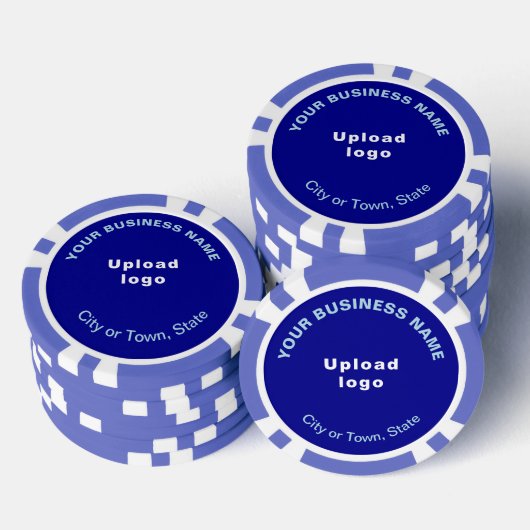 Blue-Business-Markenbezeichnung für Poker-Chips Pokerchips (Stapel)