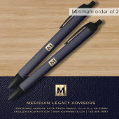Blue Business Monogram Promotion Pen Kugelschreiber
