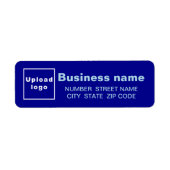 Blue-Business-Rücksendeadresse (Vorne)