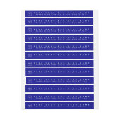 Blue Business Rücksendeadresse Slim (Bogen)