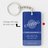 Blue Business Schlüsselanhänger minimalistisch sau