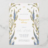 Blue Buttercup Folieneinladung (Vorderseite)