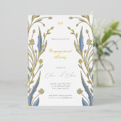 Blue Buttercup Folieneinladung (Stehend vorne)