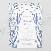 Blue Buttercup Probe Dinner Einladung (Vorne/Hinten)