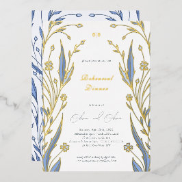 Blue Buttercup Probe Dinner Folieneinladung