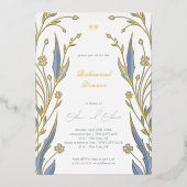 Blue Buttercup Probe Dinner Folieneinladung (Vorderseite)