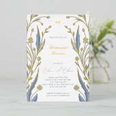 Blue Buttercup Probe Dinner Folieneinladung (Stehend vorne)