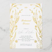 Blue Buttercup Probe Dinner Folieneinladung (Vorderseite)