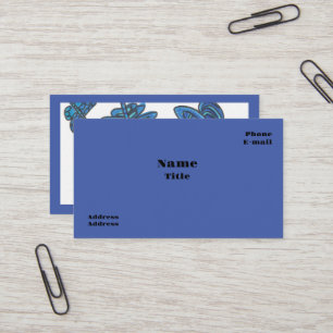 Blue Butterfats Business Cards Visitenkarte
