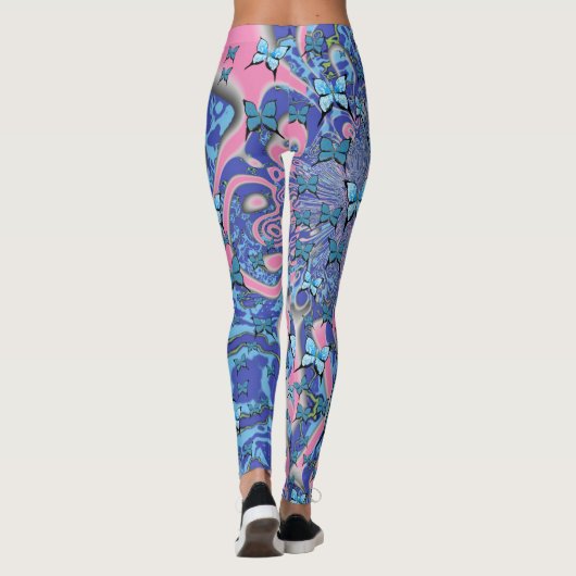 Blue Butterfells Psychedelic Dream Leggings (Rückseite)
