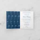 Blue Butterfells & Wirbel Quinceañera Einladung (Innenseite)