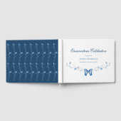 Blue Butterfells & Wirbel Quinceañera Gästebuch (Voll)