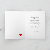 Blue Butterflies among Flowers Mother's Day Karte (Innenseite)