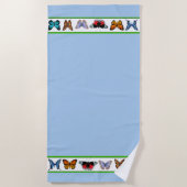 Blue Butterflies (Bridget Collection) Strandtuch (Vorderseite)
