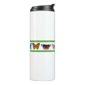 Blue Butterflies (Bridget Collection) Thermosbecher (Nach links gedreht)