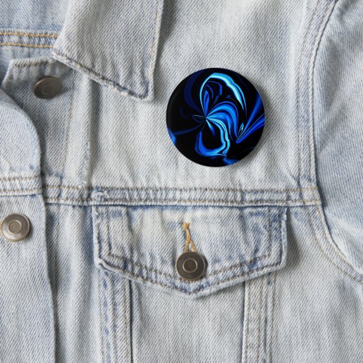Blue Butterfly Abstrakt Button (Beispiel)