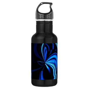 Blue Butterfly Abstrakt Edelstahlflasche