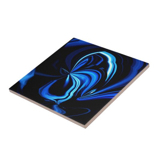 Blue Butterfly Abstrakt Fliese (Seite)