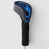 Blue Butterfly Abstrakt Golf Headcover (angewinkelt)