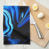 Blue Butterfly Abstrakt Handtuch (Viertel Falte)