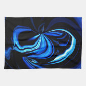 Blue Butterfly Abstrakt Handtuch (Horizontal)