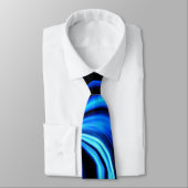 Blue Butterfly Abstrakt Krawatte (Gebunden)