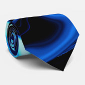 Blue Butterfly Abstrakt Krawatte (Gerollt)