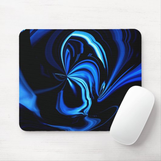 Blue Butterfly Abstrakt Mousepad (Mit Mouse)