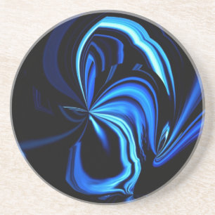 Blue Butterfly Abstrakt Untersetzer