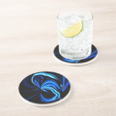 Blue Butterfly Abstrakt Untersetzer (Seite)