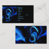 Blue Butterfly Abstrakte Visitenkarten Visitenkarte (Vorne/Hinten)