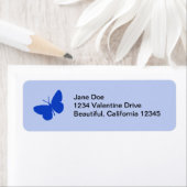 Blue Butterfly Address Labels (Insitu)