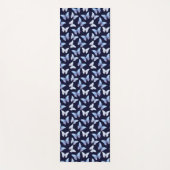 Blue Butterfly Animals Butterflies Pattern Yogamat Yogamatte (Vorderseite)