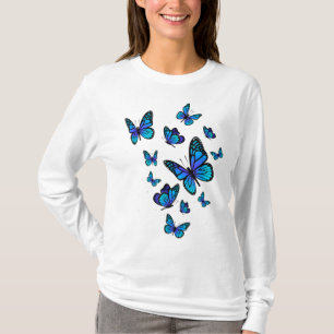 Blue Butterfly Art Garden Schöne Schmetterlinge T-Shirt