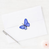 Blue Butterfly Art Painting Label Stickers (Umschlag)